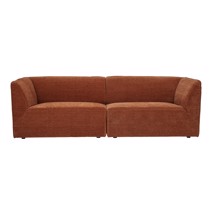 Bloomingville Sofa Petra i brun polyester